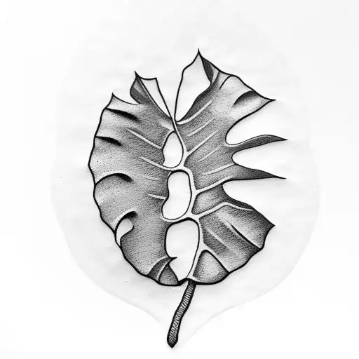 Monstera Leaf And Beer