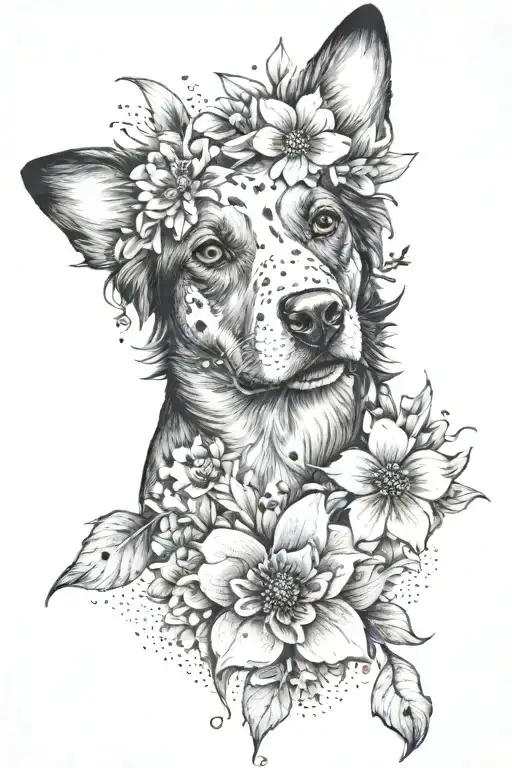 Flower & Dog