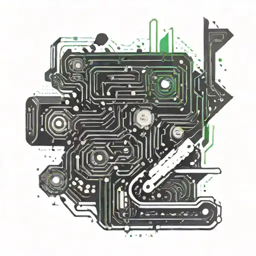 An Abstract Representation Of Coding Languages Intertwined With Video Game Elements