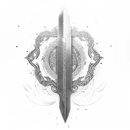 Sword That Ends In A Calligraphy Pen That Draws