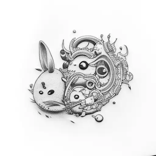 Mini Tattoo Suggestion For A Couple Who Loves Watch Spirited Away