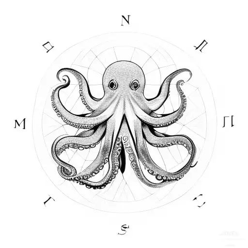 Octopus With Compass