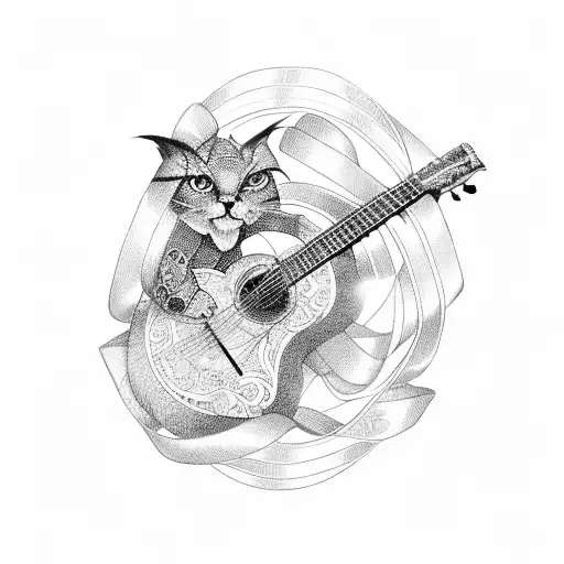 Guitar Wrapped In Ribbon