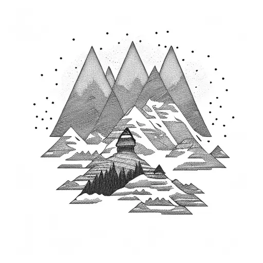 Mountain Scene With Road Trip With Ocean