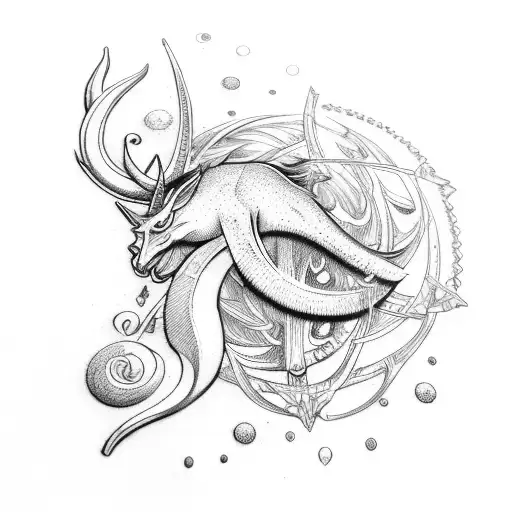 Snowdrop Flower And Capricorn Zodiac