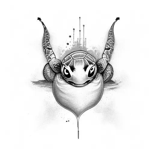 Turtle Tattoo That Is Elegant And Cute