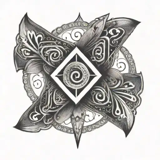 Sigmamale Symbol Integrated With A Parashute Design