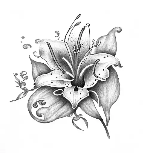 Full Back Flowers Lily