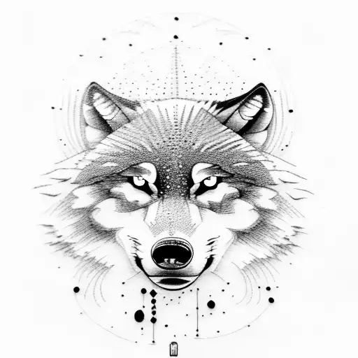 Wolf In Woods With Orca Pod Hunting In Water