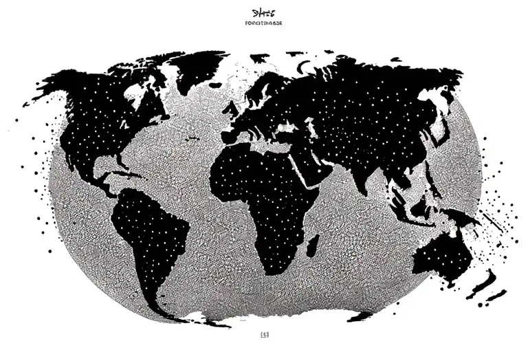 World Map With Coordinates