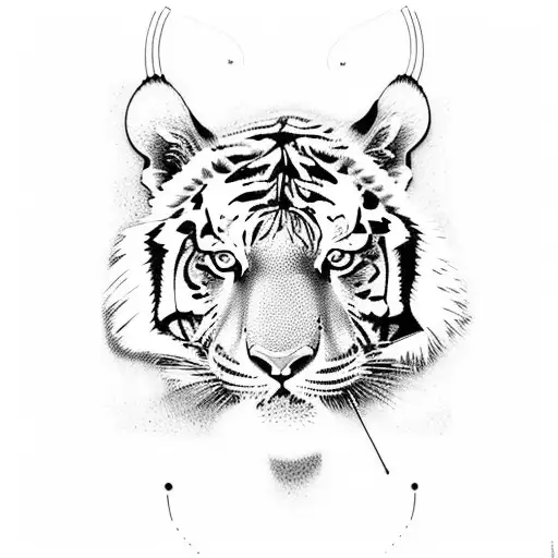 Tiger With Antenna