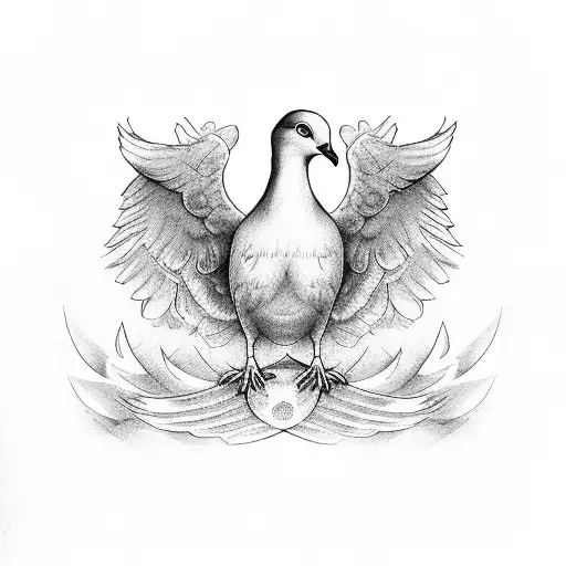 My Mother In Heaven Gates With Dove