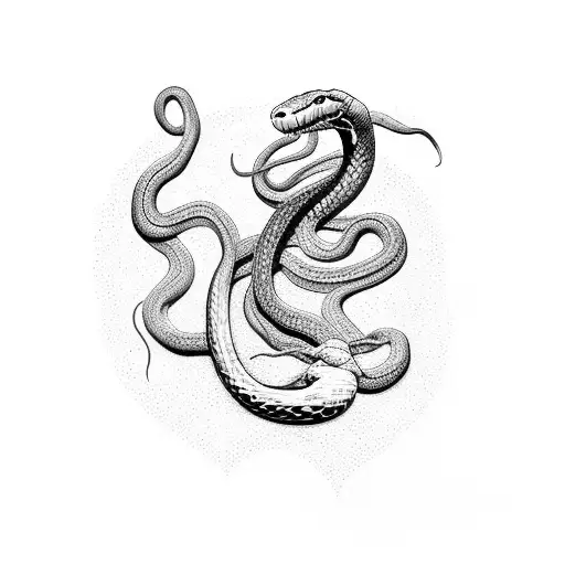 A Snake Coiling An Invisible Heart