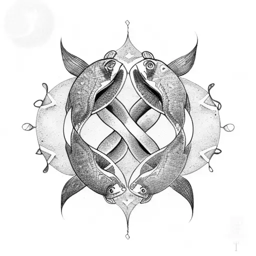 Entwined Pisces And Libra