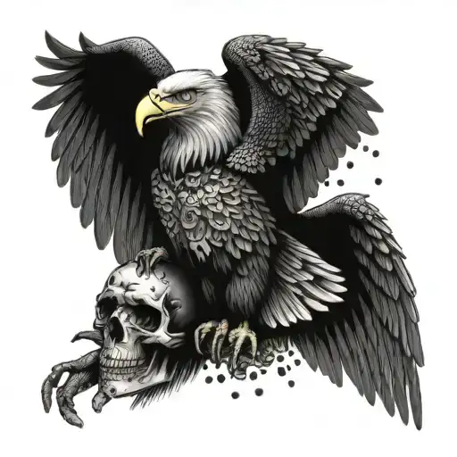 Eagle And Skull And Demon Slayer