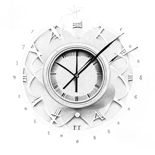 Clock And A Cross With The Names Jose And Monica