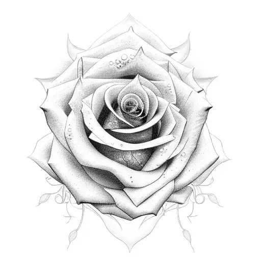 Rose With Date 03021988 In The Petals