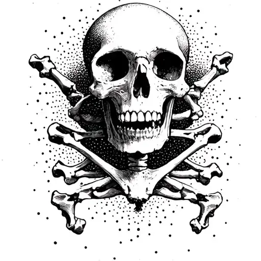 Bones Black And White