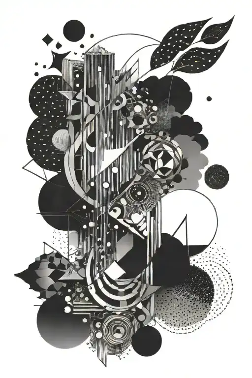 An Abstract Tattoo Inspired By The Feeling Of Being In A Club