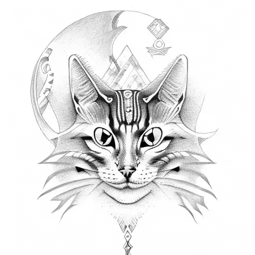 Demonic Egyptian Cat