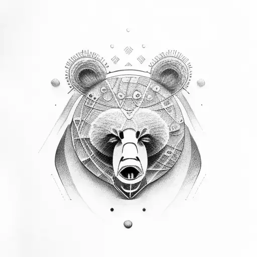 The Number 1964 With A Bear