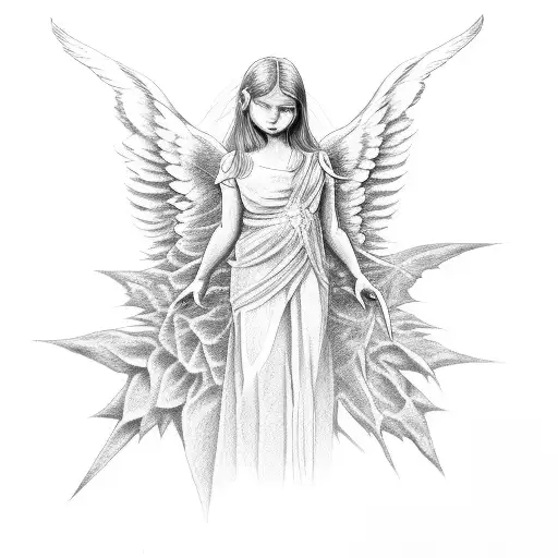 Realistic Angel Devil Lady's