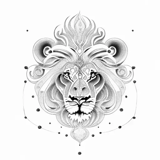 Lion With Ocean Waves