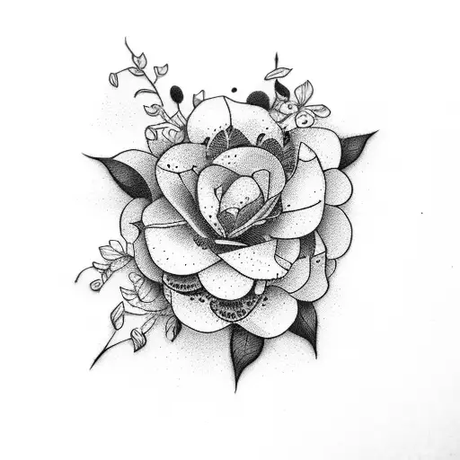 Flowers And Animal Inside