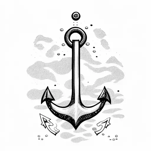 3 Anchors Falling Through Water