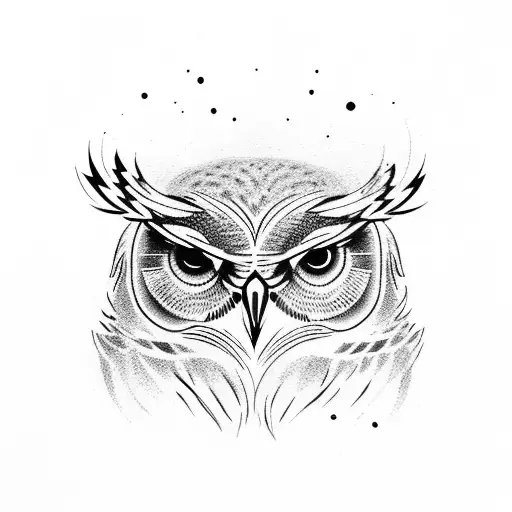 Full Body Owl Bear Coming Down Rccks Fierce