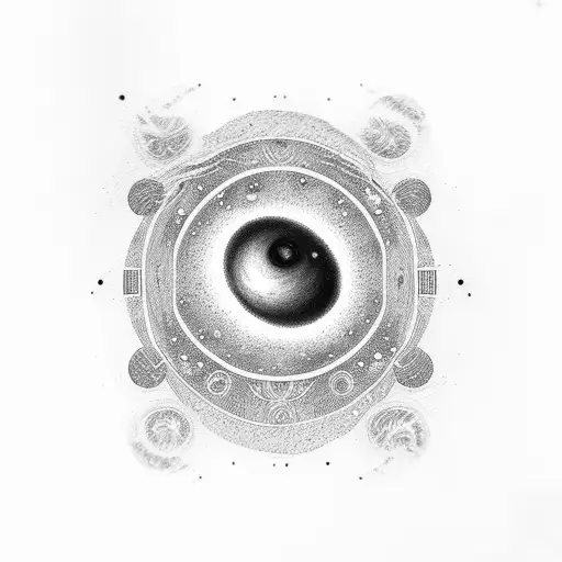 Galaxy With Black Hole In The Middle