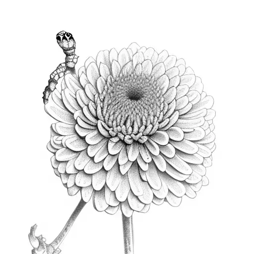 Box Turtle Chrysanthemums