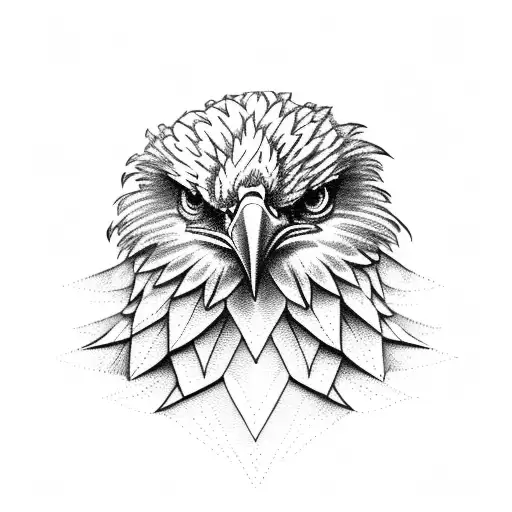 Eagle With Open Wing