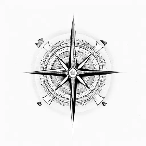 Stethoscope Intertwined With A Compass