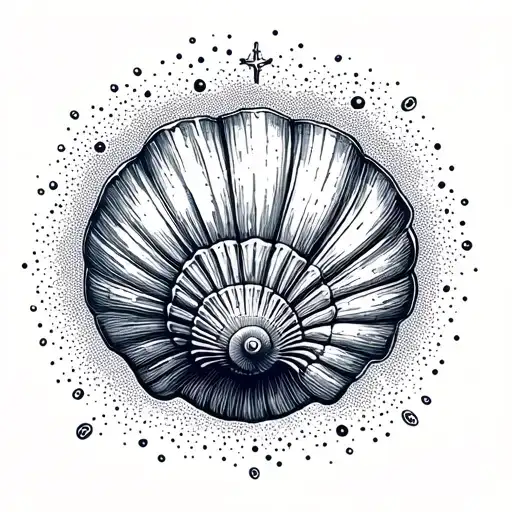 Nautical Elements Like Shells And Coral