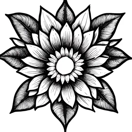 Mandala Lotus Flower