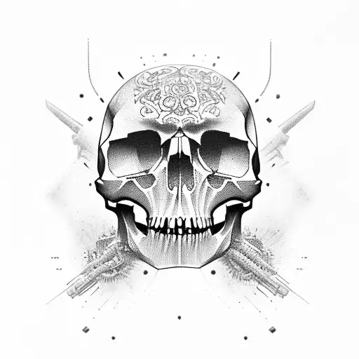 Skull And Gun