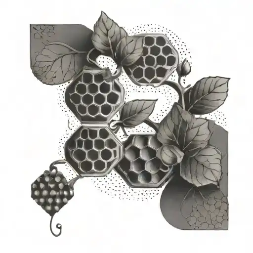 Honeycomb And Vine Intertwined