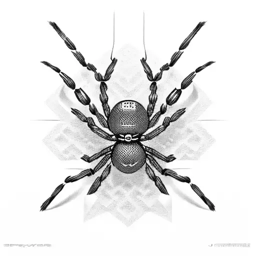 Spider Eating A Cucumber