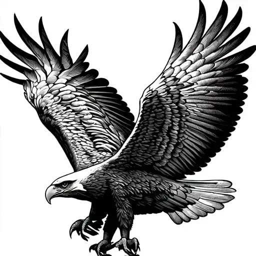 Half Eagle Flying