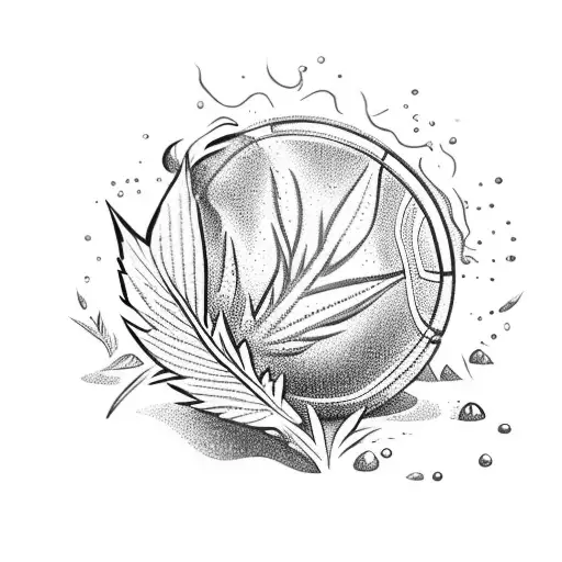 A Basketball Player Dunking A Weed Leaf Into A Pot Of Boiling Water