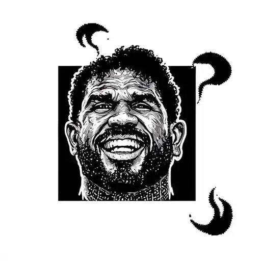 Barkley With A Background Of Bbq Smoke And Grill Marks