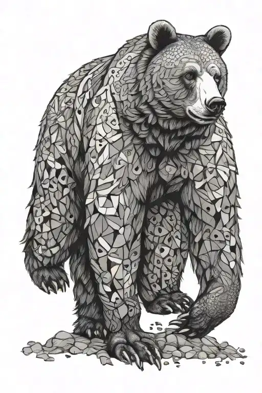 Full-length Bear On Hind Legs