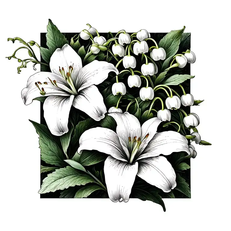 Honeysuckle And Lily Of The Valley