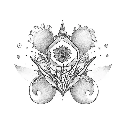 A Girl With A Pisces Horoscope Holds An Orphaned Flower