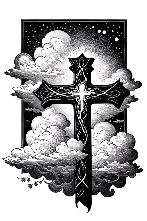 Cross And Clouds