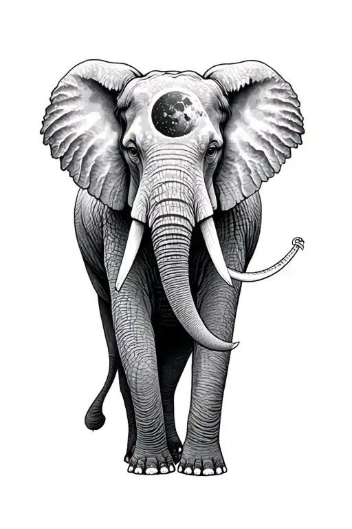 Elephant With The Moon Answers Zodiac Wolf Parks And