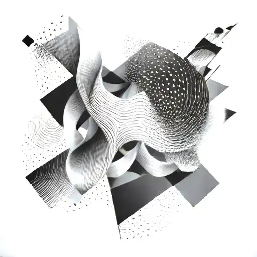 An Abstract Representation Of Movement In The Form Of Flowing Lines And Shapes