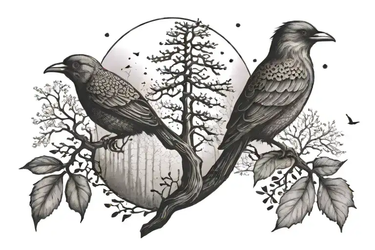 Nature Trees And Birds