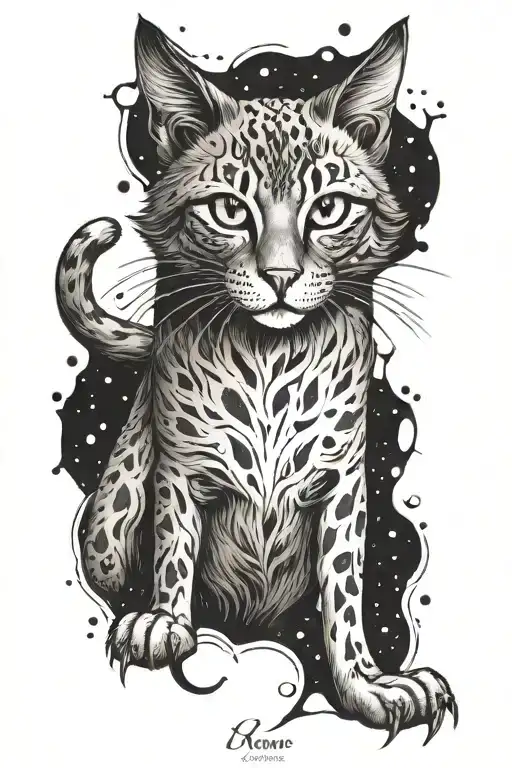 Wild Cat With Harry Potter Patronus Effect